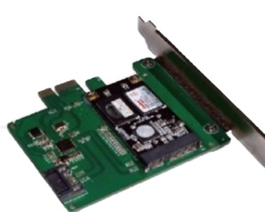 mSATA SSD PCIe expansionskort, 6 Gbps, grön i gruppen DATORER & KRINGUTRUSTNING / Datorkomponenter / Hårddiskar / Adaptrar & Tillbehör hos TP E-commerce Nordic AB (38-74783)