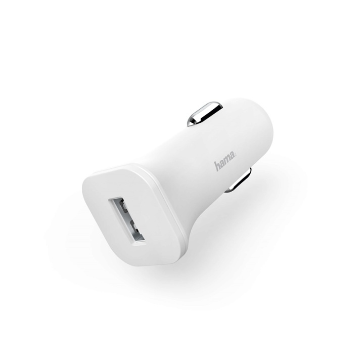 Hama Laddare 12/24V 1xUSB 1.2A Vit i gruppen SMARTPHONE & SURFPLATTOR / Laddare & Kablar / Billaddare / Billaddare USB hos TP E-commerce Nordic AB (38-74956)