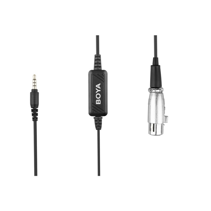 Boya Mikrofonadapter By-Bca6 Xlr-3,5Mm Trrs i gruppen HEMELEKTRONIK / Ljud & Bild / Handhållna mikrofoner hos TP E-commerce Nordic AB (38-75007)