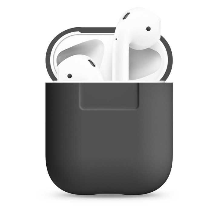 Elago Skyddsväska för Airpod Silikon Mörkgrå i gruppen HEMELEKTRONIK / Ljud & Bild / Hörlurar & Tillbehör / Tillbehör hos TP E-commerce Nordic AB (38-75021)