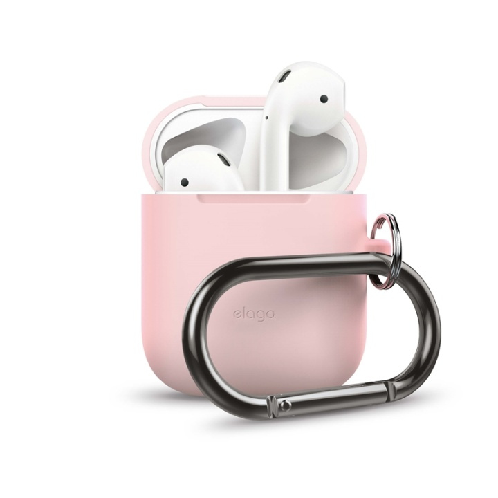 Elago Skyddsväska för Airpod med Hängare Rosa i gruppen HEMELEKTRONIK / Ljud & Bild / Hörlurar & Tillbehör / Tillbehör hos TP E-commerce Nordic AB (38-75025)