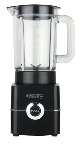 Camry Blender med pulse-funktion, svart, 500W i gruppen HEM, HUSHÅLL & TRÄDGÅRD / Hushållsmaskiner / Matberedare & Köksassistenter / Mixer & Blender hos TP E-commerce Nordic AB (38-75089)