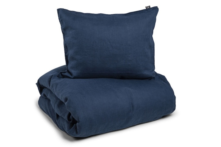 Kosta Linnewäfveri Linus Bäddset Kingsize 230X220, Petrol i gruppen HEM, HUSHÅLL & TRÄDGÅRD / Inredning / Sängkläder hos TP E-commerce Nordic AB (38-75222-PE)