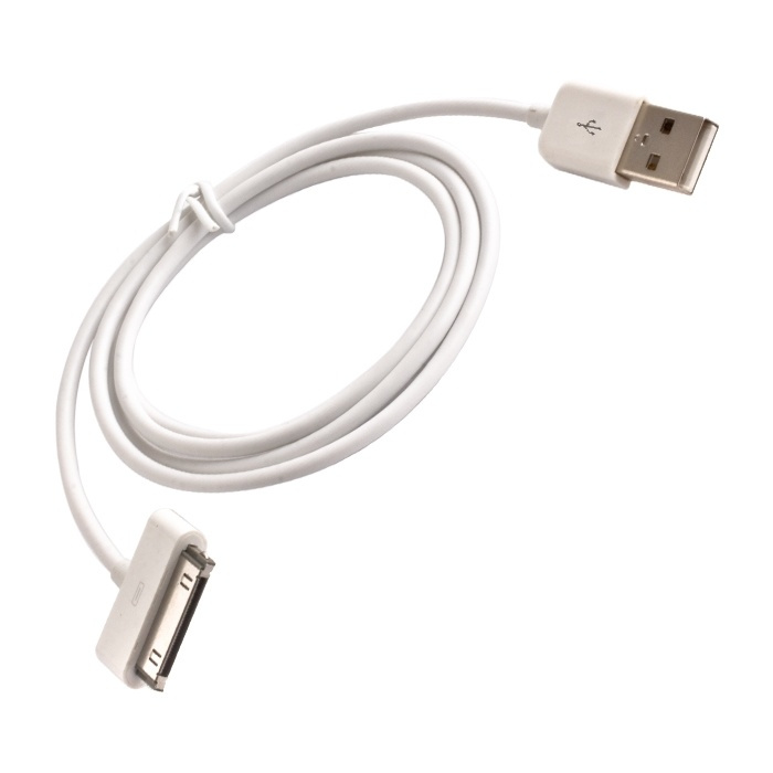 USB laddningskabel för iPhone 3/4 i gruppen SMARTPHONE & SURFPLATTOR / Laddare & Kablar / Kablar / Kablar 30 pin hos TP E-commerce Nordic AB (38-75607)