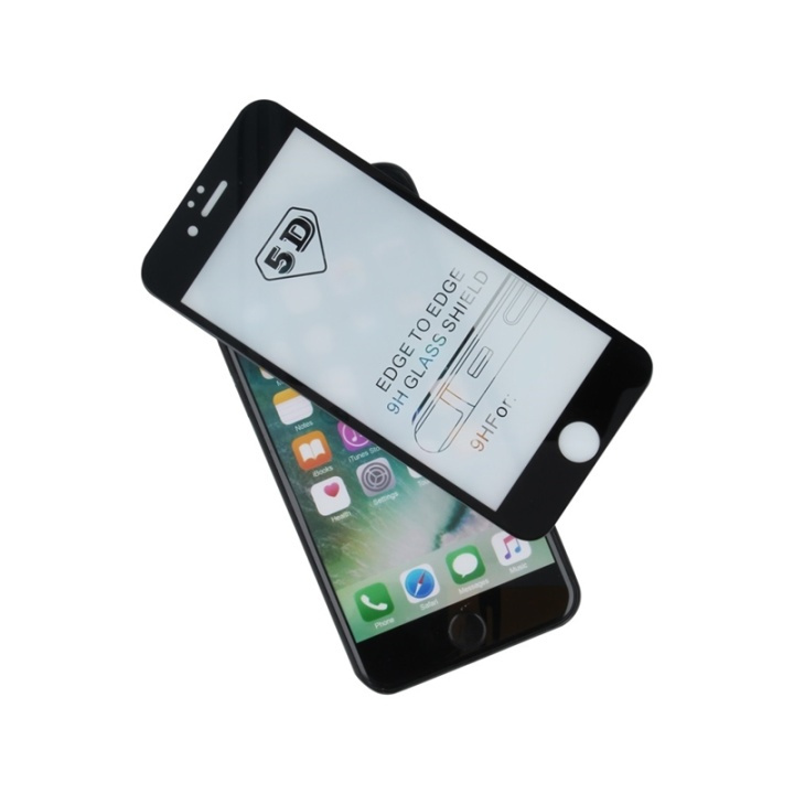 Forever skärmskydd i härdat glas för iPhone 7 Plus/8 Plus, 5D-skydd, svart i gruppen SMARTPHONE & SURFPLATTOR / Mobilskydd / Apple / iPhone 7 Plus / Skärmskydd hos Teknikproffset Nordic AB (38-75643)