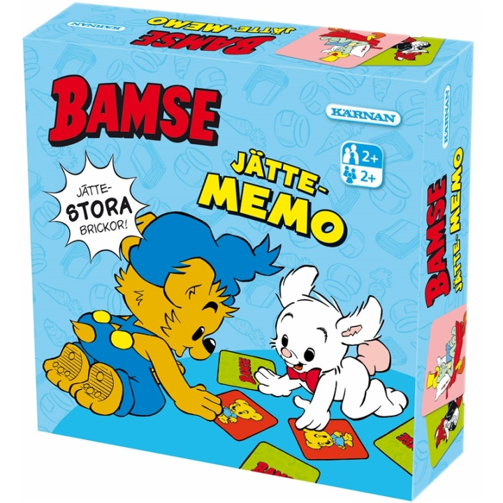 Kärnan Bamse Jättememo i gruppen LEKSAKER, BARN- & BABYPRODUKTER / Leksaker / Sällskapsspel / Barnspel hos TP E-commerce Nordic AB (38-75934)