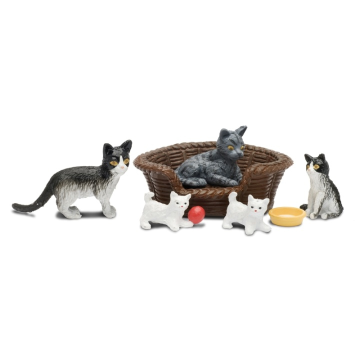 Lundby Kattfamilj 608073 i gruppen LEKSAKER, BARN- & BABYPRODUKTER / Leksaker / Dockor & Tillbehör hos TP E-commerce Nordic AB (38-75968)