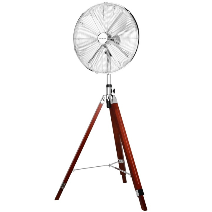 Emerio Golvfläkt 40cm på Stativ i Trä i gruppen HEM, HUSHÅLL & TRÄDGÅRD / Fläktar & Klimatprodukter / Golvfläktar hos TP E-commerce Nordic AB (38-76429)