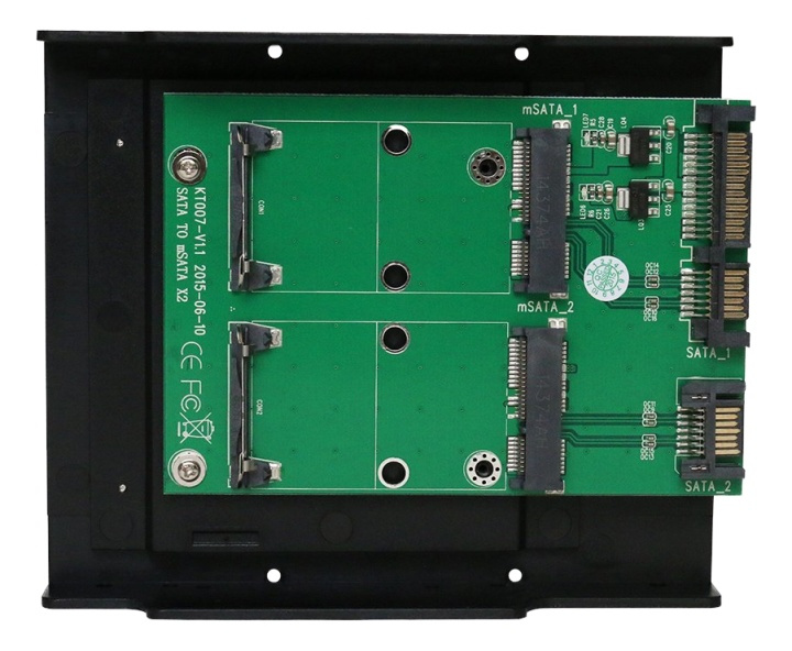 SATA TO mSATA x2convertor Support mSATA SSD:30*30mm, 30*50mm i gruppen DATORER & KRINGUTRUSTNING / Datorkomponenter / Hårddiskar / Adaptrar & Tillbehör hos TP E-commerce Nordic AB (38-77156)