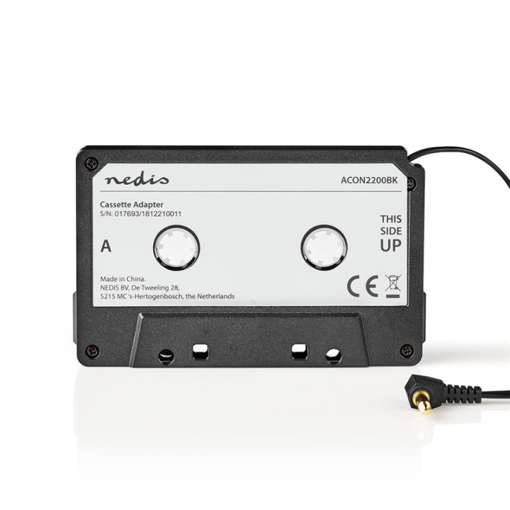 Nedis Bil Aux kassettadapter | 3.5 mm | Kabellängd: 1.00 m | Svart i gruppen BIL / Billjud & Multimedia / Musikmottagare hos TP E-commerce Nordic AB (38-77345)