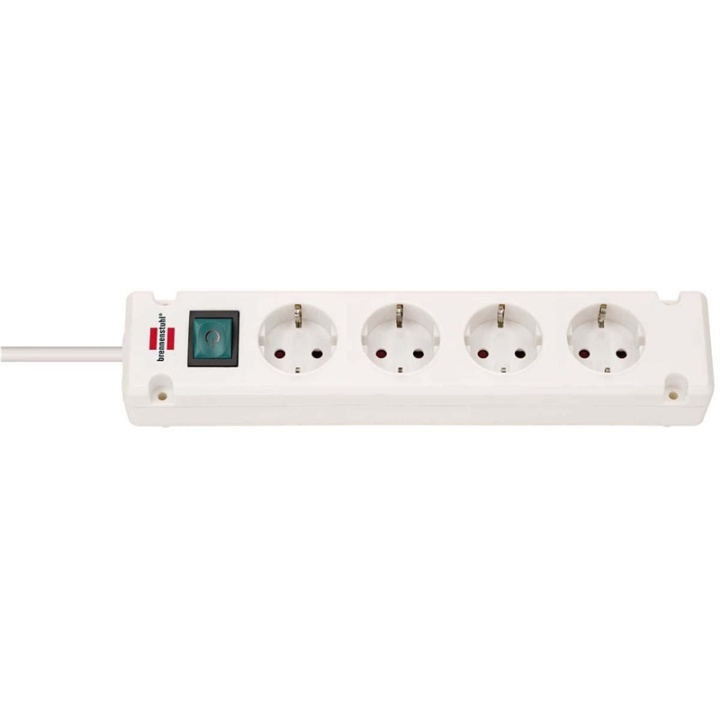 Brennenstuhl Bremounta Extension Socket 4-way white 1.5m H05VV-F 3G1.5 i gruppen HEM, HUSHÅLL & TRÄDGÅRD / El & Belysning / Grenuttag hos TP E-commerce Nordic AB (38-77386)