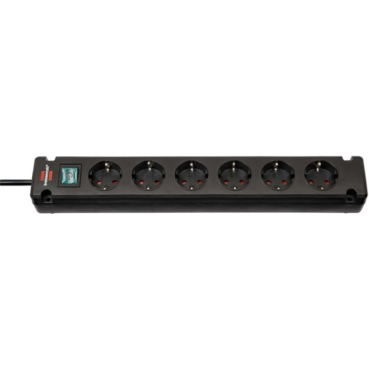 Brennenstuhl Bremounta Extension Socket 6-way black 3m H05VV-F 3G1.5 i gruppen HEM, HUSHÅLL & TRÄDGÅRD / El & Belysning / Grenuttag hos TP E-commerce Nordic AB (38-77388)