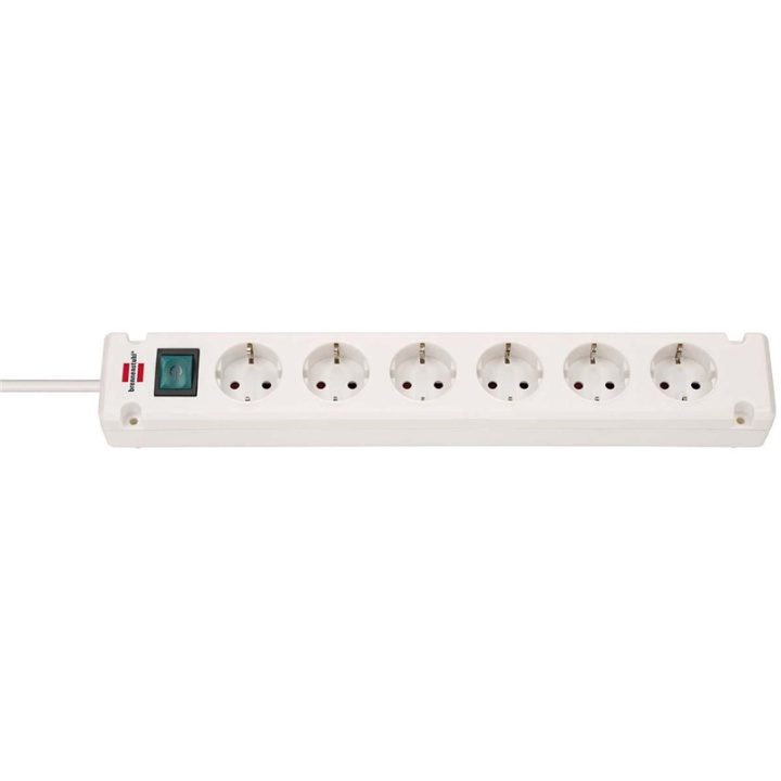 Brennenstuhl Bremounta Extension Socket 6-way white 3m H05VV-F 3G1.5 i gruppen HEM, HUSHÅLL & TRÄDGÅRD / El & Belysning / Grenuttag hos TP E-commerce Nordic AB (38-77389)