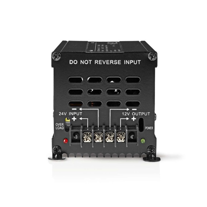 Nedis Ström omvandlare | Bildriven | 24 V DC | 12 V DC | 240 W | Skruvterminal | Utrustad med en säkring | Svart i gruppen HEM, HUSHÅLL & TRÄDGÅRD / El & Belysning / Spänningsomvandlare hos TP E-commerce Nordic AB (38-77417)