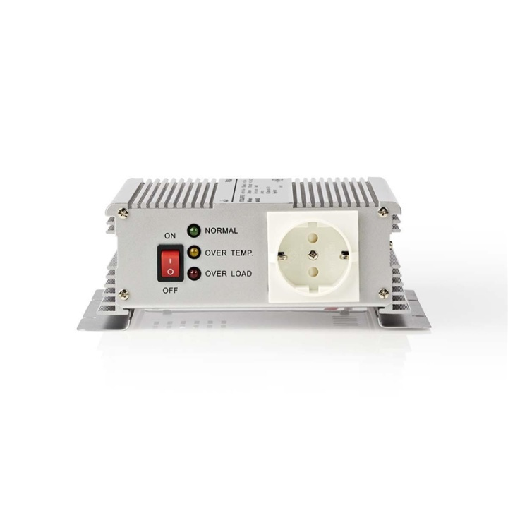 Nedis Växelriktare med modifierad sinusvåg | Inspänning: 12 V DC | Enhetens utgångsanslutning: Type F (CEE 7/3) | 230 V AC 50 Hz | 600 W | Toppeffekt: 1500 W | Batteriklämmor | Silver i gruppen HEM, HUSHÅLL & TRÄDGÅRD / El & Belysning / Spänningsomvandlare hos TP E-commerce Nordic AB (38-77427)