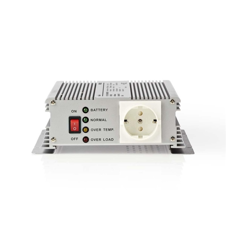 Nedis Växelriktare med modifierad sinusvåg | Inspänning: 12 V DC | Enhetens utgångsanslutning: Type F (CEE 7/3) | 230 V AC 50 Hz | 600 W | Toppeffekt: 1500 W | Batteriklämmor | Silver i gruppen HEM, HUSHÅLL & TRÄDGÅRD / El & Belysning / Spänningsomvandlare hos TP E-commerce Nordic AB (38-77428)