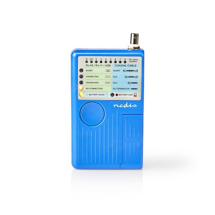 Nedis LAN measuring instrument | Tråddragen | 180 m | LED-indikator | Batteridriven i gruppen DATORER & KRINGUTRUSTNING / Datortillbehör / Övrigt hos TP E-commerce Nordic AB (38-77528)
