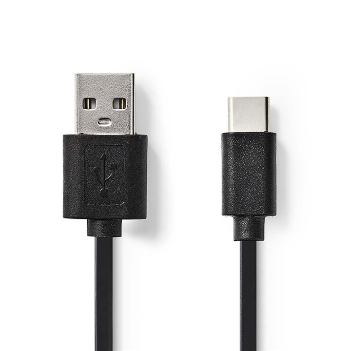 Nedis USB 2.0-kabel | Typ-C hane - A-hane | 2.0 m | Svart i gruppen SMARTPHONE & SURFPLATTOR / Laddare & Kablar / Kablar / Kablar Typ C hos TP E-commerce Nordic AB (38-77533)