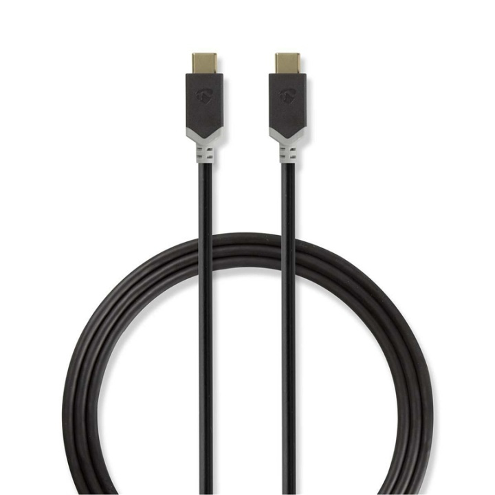 Nedis USB-kabel | USB 3.2 Gen 1 | USB-C™ Hane | USB-C™ Hane | 60 W | 4K@60Hz | 5 Gbps | Nickelplaterad | 1.00 m | Rund | PVC | Antracit | Kartong med fönster i gruppen SMARTPHONE & SURFPLATTOR / Laddare & Kablar / Kablar / Kablar Typ C hos TP E-commerce Nordic AB (38-77554)