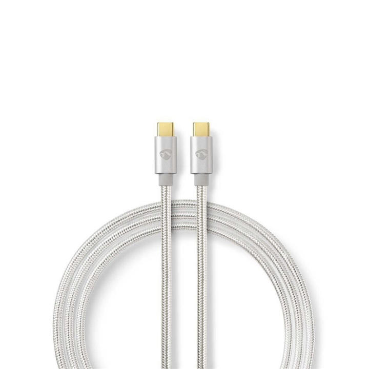 Nedis USB-kabel | USB 3.2 Gen 2 | USB-C™ Hane | USB-C™ Hane | 100 W | 4K@60Hz | 10 Gbps | Guldplaterad | 1.00 m | Rund | Flätad / Nylon | Aluminium | Kartong med täckt fönster i gruppen SMARTPHONE & SURFPLATTOR / Laddare & Kablar / Kablar / Kablar Typ C hos TP E-commerce Nordic AB (38-77557)