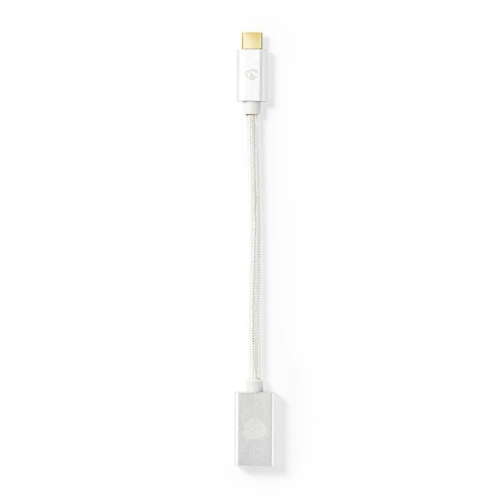 Nedis USB 3.1-kabel | Typ-C, hane - A-hona | 0.15 m | Aluminium i gruppen SMARTPHONE & SURFPLATTOR / Laddare & Kablar / Adaptrar hos TP E-commerce Nordic AB (38-77564)