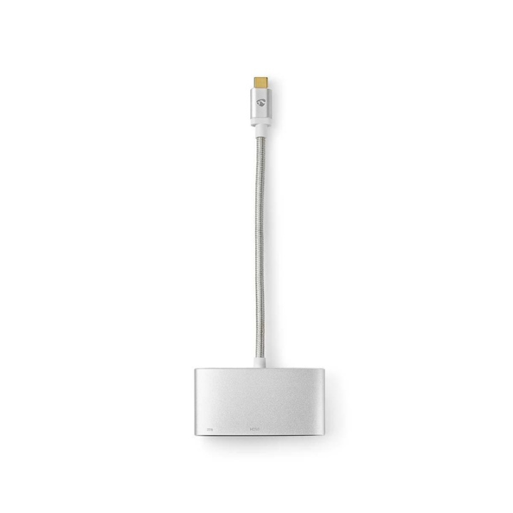 USB Typ C-multiadapterkabel | Typ-C, hane - USB A + HDMIT + USB typ-C | 0.2 m i gruppen SMARTPHONE & SURFPLATTOR / Laddare & Kablar / Adaptrar hos TP E-commerce Nordic AB (38-77574)