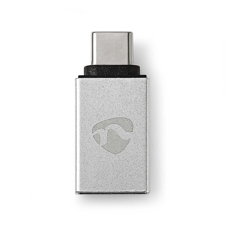 Nedis USB-C™ Adapter | USB 3.2 Gen 1 | USB-C™ Hane | USB-A Hona | 5 Gbps | Rund | Nickelplaterad | Silver | Kartong med täckt fönster i gruppen SMARTPHONE & SURFPLATTOR / Laddare & Kablar / Adaptrar hos TP E-commerce Nordic AB (38-77576)