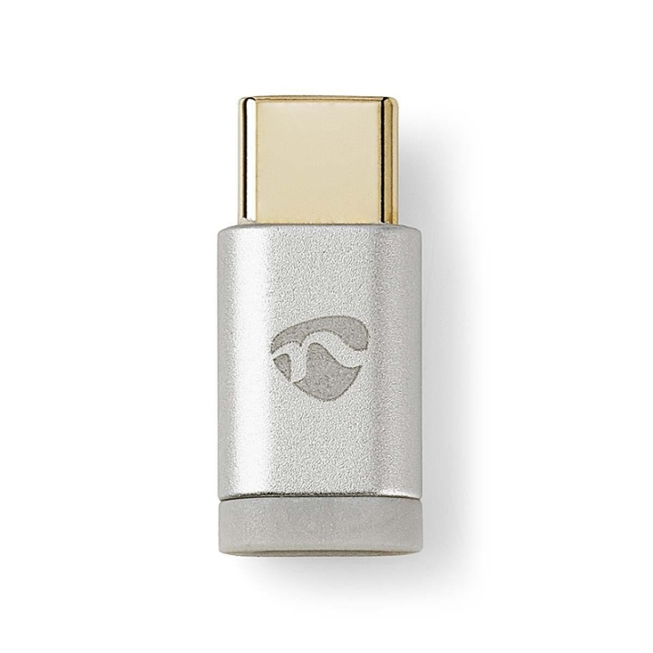 Nedis USB typ-C-adapter | Typ-C, hane - Micro B-hona i gruppen SMARTPHONE & SURFPLATTOR / Laddare & Kablar / Adaptrar hos TP E-commerce Nordic AB (38-77577)