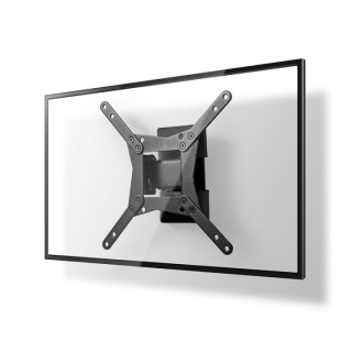 Nedis Tilt och vridbart TV väggfäste | 10 - 32 " | Maximal skärmvikt som stöds: 30 kg | Går att tilta | Roterbar | Minsta väggdistans: 68 mm | Maximalt väggavstånd: 68 mm | 1 Ledpunkt(er) | Stål | Svart