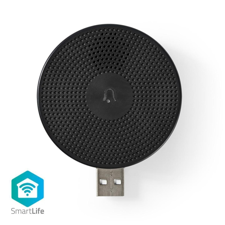 Nedis SmartLife Ringklocka | 433 MHz | Tillbehör till: WIFICDP10GY / WIFICDP30WT / WIFICDP40CWT | USB ström | 4 Ljud | 5 V DC | Justerbar volym | Svart i gruppen HEM, HUSHÅLL & TRÄDGÅRD / Smarta hem / Smarta dörrklockor hos TP E-commerce Nordic AB (38-77683)
