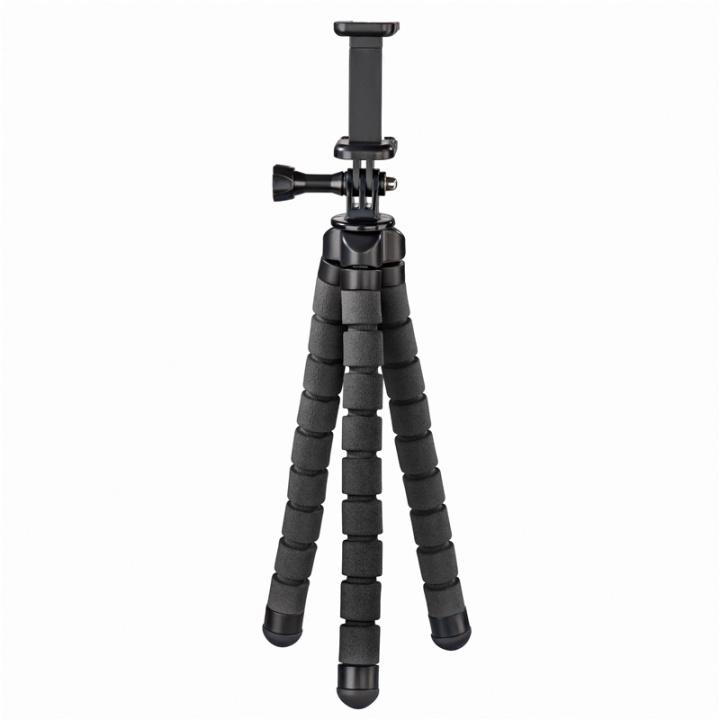 Hama Bordsstativ Flex Smartphone & GoPro 26cm Svart i gruppen HEMELEKTRONIK / Foto & Video / Fotoutrustning / Stativ hos TP E-commerce Nordic AB (38-77688)