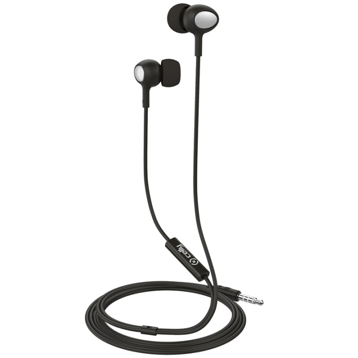 Celly Hörlurar In-Ear Kabel 3,5 mm UP300 Svart i gruppen HEMELEKTRONIK / Ljud & Bild / Hörlurar & Tillbehör / Hörlurar hos TP E-commerce Nordic AB (38-78120)