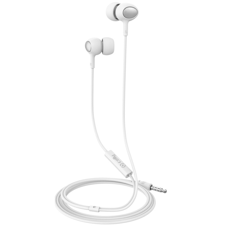 Celly UP500 Stereoheadset In-ear Vit i gruppen HEMELEKTRONIK / Ljud & Bild / Hörlurar & Tillbehör / Hörlurar hos TP E-commerce Nordic AB (38-78121)