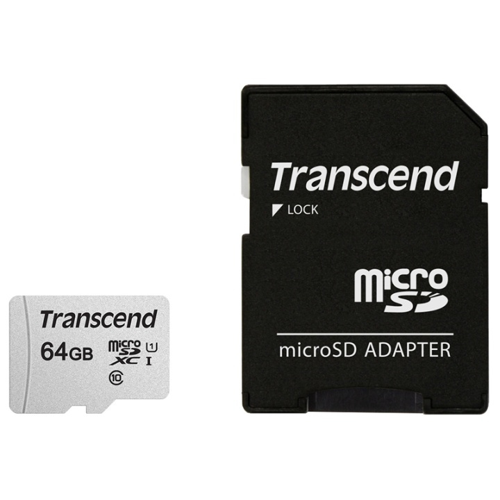 Transcend microSDXC 64GB U1 (R95/W45) i gruppen HEMELEKTRONIK / Lagringsmedia / Minneskort / SD/SDHC/SDXC hos TP E-commerce Nordic AB (38-78294)