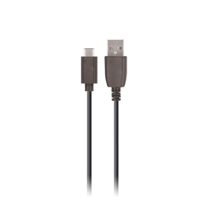 Setty USB Typ-C till USB A 2.0 kabel 1 m, Svart i gruppen SMARTPHONE & SURFPLATTOR / Laddare & Kablar / Kablar / Kablar Typ C hos TP E-commerce Nordic AB (38-79018)