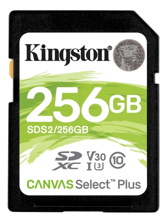 Kingston 256GB SDXC Canvas Select Plus 100R C10 UHS-I U3 V30 i gruppen HEMELEKTRONIK / Lagringsmedia / Minneskort / SD/SDHC/SDXC hos TP E-commerce Nordic AB (38-79232)