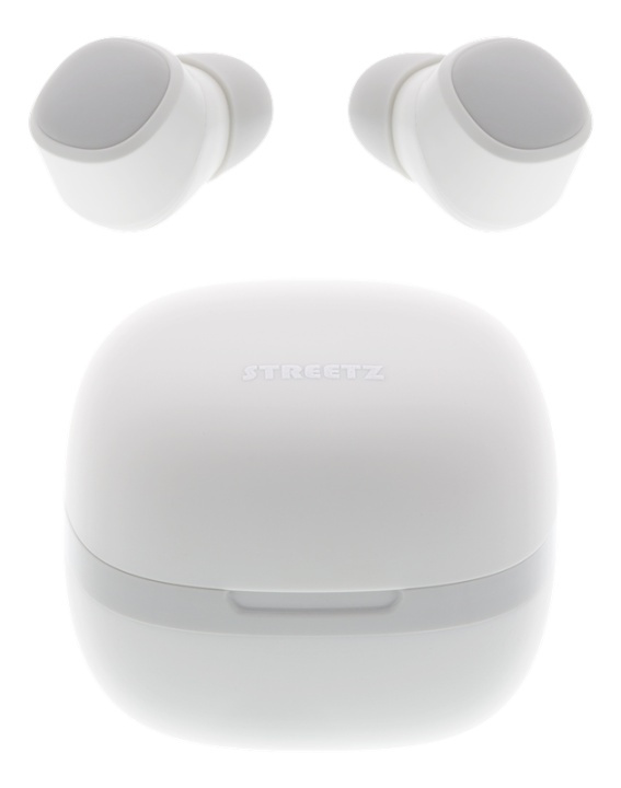STREETZ True Wireless Stereo in-ear, IPX6, dubbla öronsnäckor, vit i gruppen HEMELEKTRONIK / Ljud & Bild / Hörlurar & Tillbehör / Hörlurar hos TP E-commerce Nordic AB (38-79255)