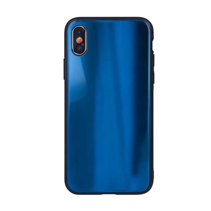 Mobilskal i glas till iPhone 11, Aurora Dark Blue i gruppen SMARTPHONE & SURFPLATTOR / Mobilskydd / Apple / iPhone 11 / Skal hos TP E-commerce Nordic AB (38-79288)