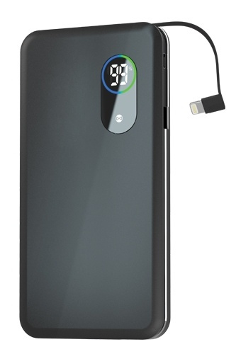 Forever Core Powerbank 10000 mAh, Svart i gruppen SMARTPHONE & SURFPLATTOR / Laddare & Kablar / Powerbanks hos TP E-commerce Nordic AB (38-79368)