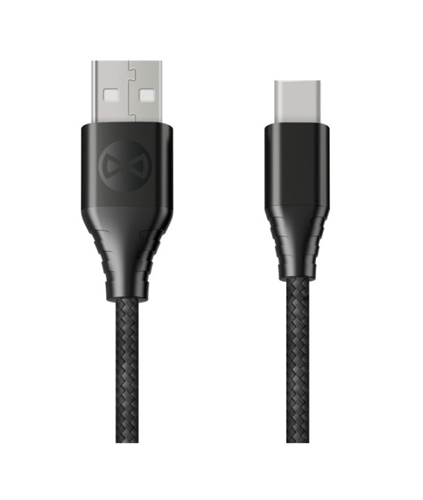Forever Core - Fast Charge USB-C Synk/laddkabel (2,4A), 20cm i gruppen SMARTPHONE & SURFPLATTOR / Laddare & Kablar / Kablar / Kablar Typ C hos TP E-commerce Nordic AB (38-79374)