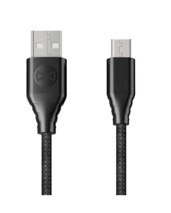 Forever Core - Fast Charge microUSB Synk/laddkabel (3A), 1,5 m i gruppen SMARTPHONE & SURFPLATTOR / Laddare & Kablar / Kablar / Kablar microUSB hos TP E-commerce Nordic AB (38-79375)