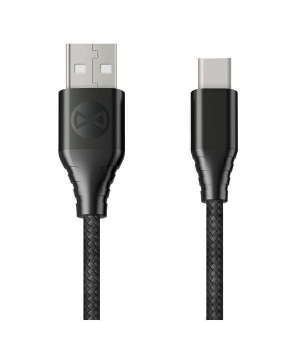 Forever Core - Fast Charge USB-C Synk/laddkabel (2,4A), 1,5m i gruppen SMARTPHONE & SURFPLATTOR / Laddare & Kablar / Kablar / Kablar Typ C hos TP E-commerce Nordic AB (38-79377)