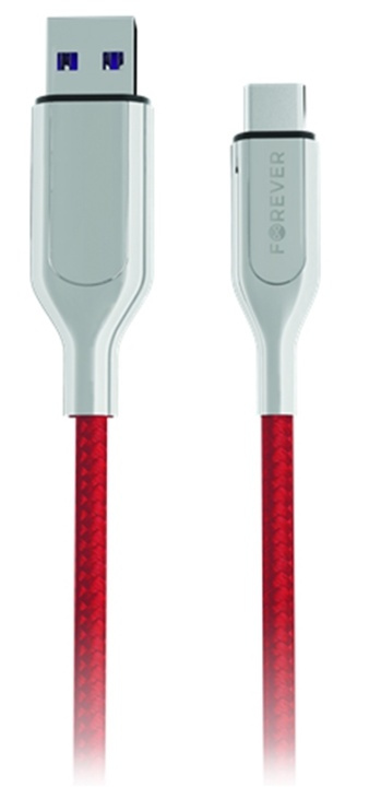 Forever Core - Ultrasnabb USB-C kabel (5A), 1m i gruppen SMARTPHONE & SURFPLATTOR / Laddare & Kablar / Kablar / Kablar Typ C hos TP E-commerce Nordic AB (38-79383)