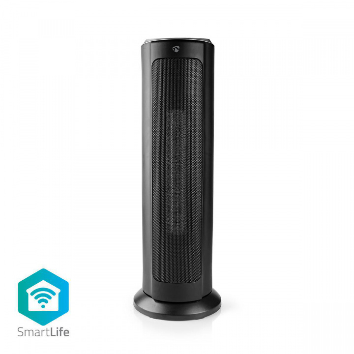 Nedis SmartLife Keramisk PTC Fläktvärmare | Wi-Fi | 2000 W | 3 Värmeinställningar | Svängning | Display | 15 - 35 °C | Android™ / IOS | Svart i gruppen HEM, HUSHÅLL & TRÄDGÅRD / Fläktar & Klimatprodukter / Värmefläktar hos TP E-commerce Nordic AB (38-79735)