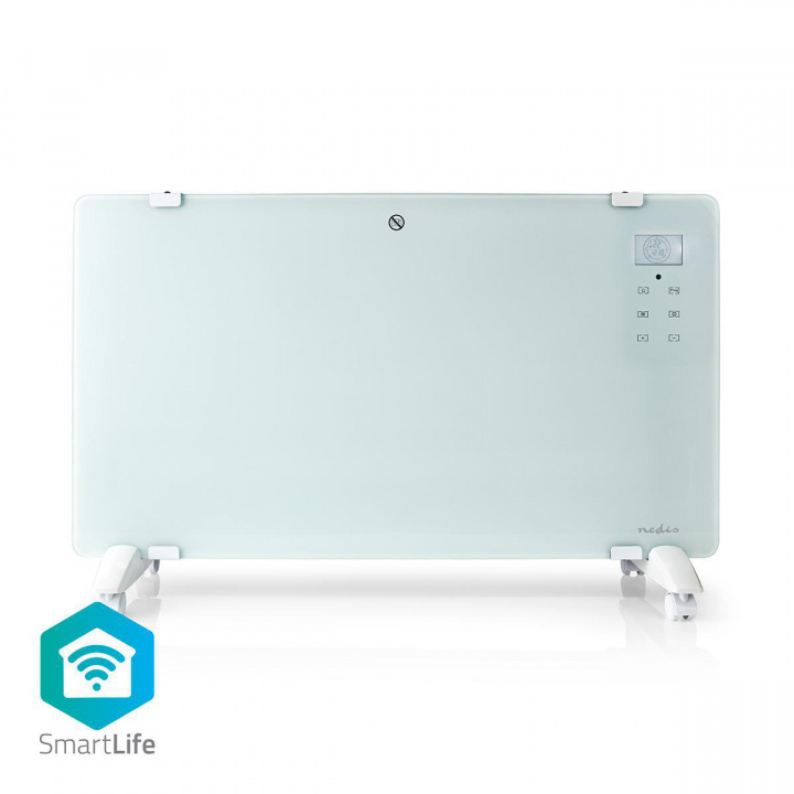 Nedis smartlife konvektionselement | Wi-Fi | Passar till badrum | Glas panel | 2000 W | 2 Värmeinställningar | LED-skärm | 15 - 35 °C | Justerbar termostat | Vit i gruppen HEM, HUSHÅLL & TRÄDGÅRD / Fläktar & Klimatprodukter / Element hos TP E-commerce Nordic AB (38-79736)