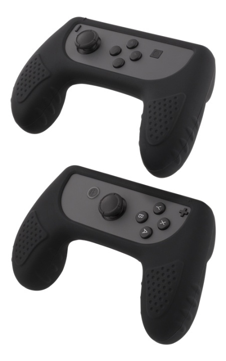 DELTACO GAMING - Silicone Controller Grips för Nintendo Switch Joy-Con, svart i gruppen HEMELEKTRONIK / Spelkonsoler & Tillbehör / Nintendo Switch / Tillbehör hos TP E-commerce Nordic AB (38-80052)