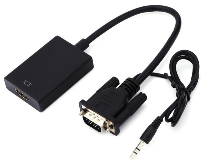 VGA till HDMI med Audio stöd, 1080p i gruppen HEMELEKTRONIK / Kablar & Adaptrar / HDMI / Adaptrar hos TP E-commerce Nordic AB (38-80520)