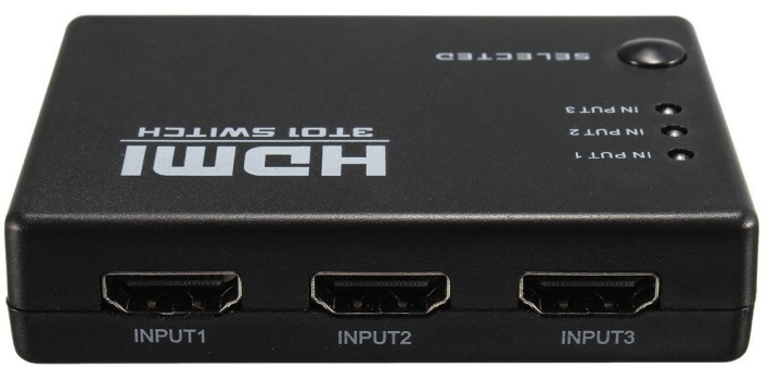HDMI Switch 3x1 1080p med fjärrkontroll i gruppen DATORER & KRINGUTRUSTNING / Datorkablar / Switchar & Splittrar hos TP E-commerce Nordic AB (38-80524)