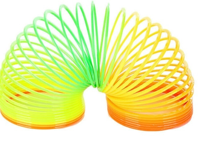 Färgglad Slinky i gruppen LEKSAKER, BARN- & BABYPRODUKTER / Leksaker / Leksaker hos Teknikproffset Nordic AB (38-80598)