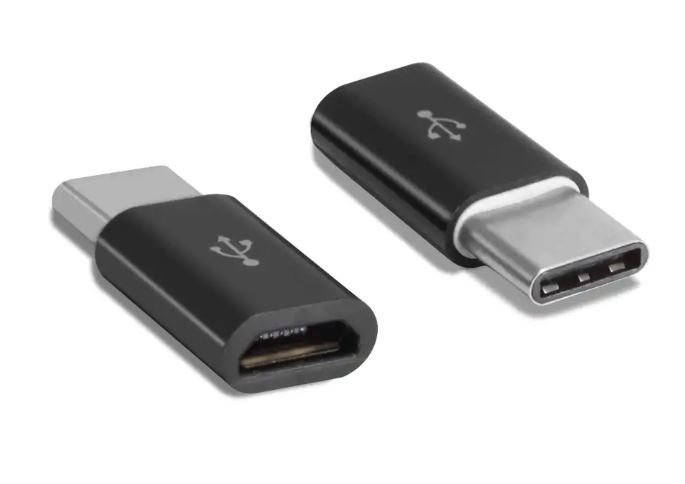 MicroUSB-B till USB-C adapter, Svart i gruppen SMARTPHONE & SURFPLATTOR / Laddare & Kablar / Adaptrar hos TP E-commerce Nordic AB (38-80661)